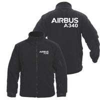 Thumbnail for Airbus A340 & Text Designed Fleece Military Jackets (Customizable)