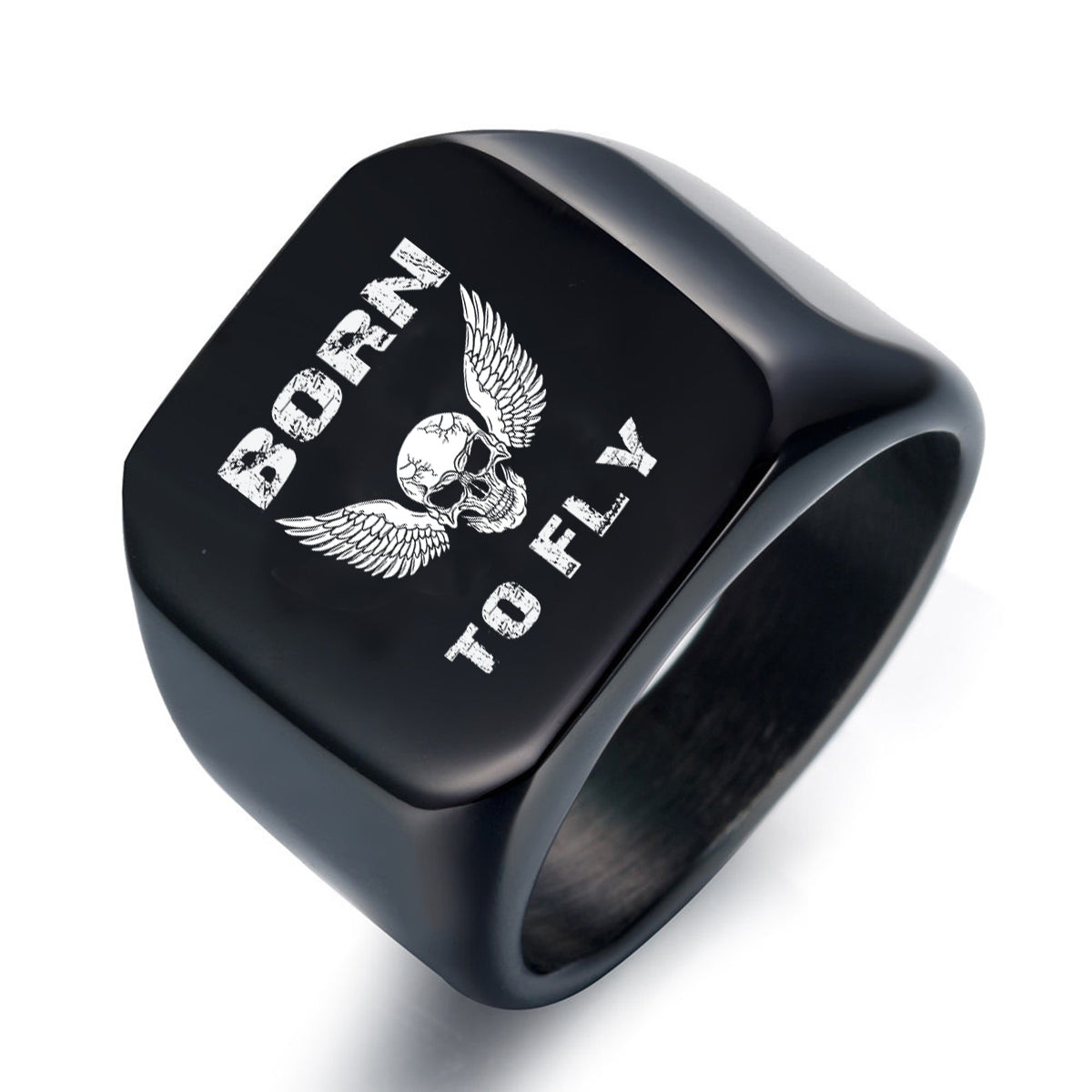 Born To Fly SKELETON Designed Men Rings