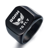 Thumbnail for Born To Fly SKELETON Designed Men Rings