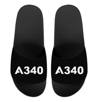 Thumbnail for A340 Flat Text Designed Sport Slippers