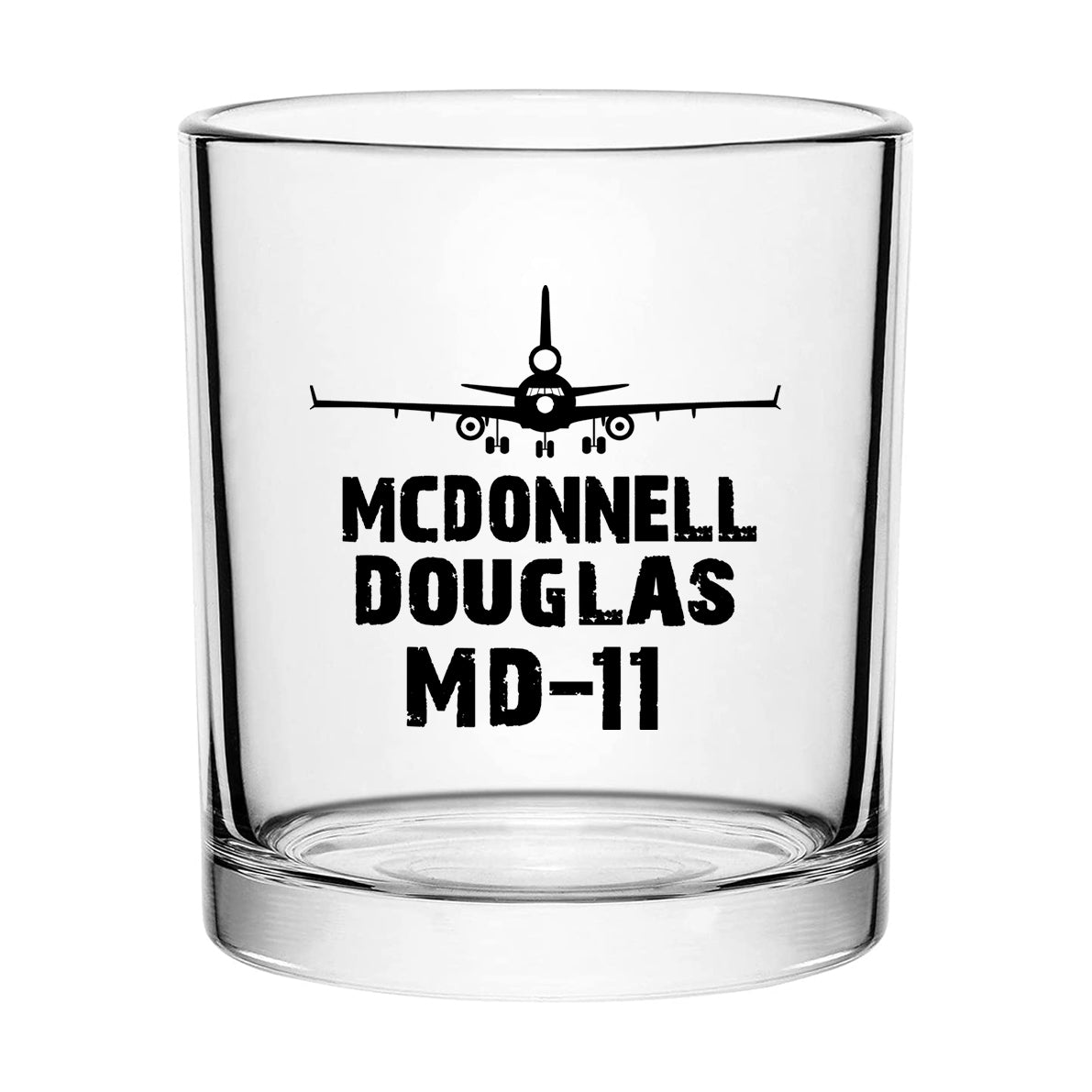 McDonnell Douglas MD-11 & Plane Designed Special Whiskey Glasses