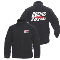 Thumbnail for Amazing 737 Max Designed Fleece Military Jackets (Customizable)