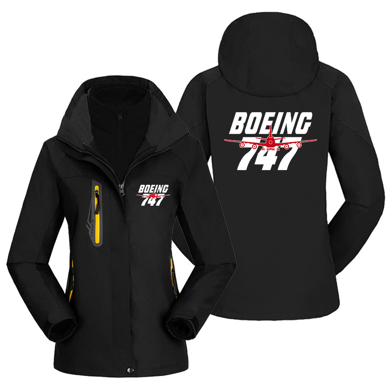 Amazing Boeing 747 Designed Thick "WOMEN" Skiing Jackets