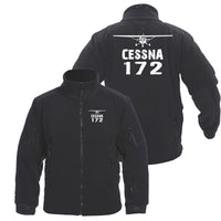 Thumbnail for Cessna 172 & Plane Designed Fleece Military Jackets (Customizable)