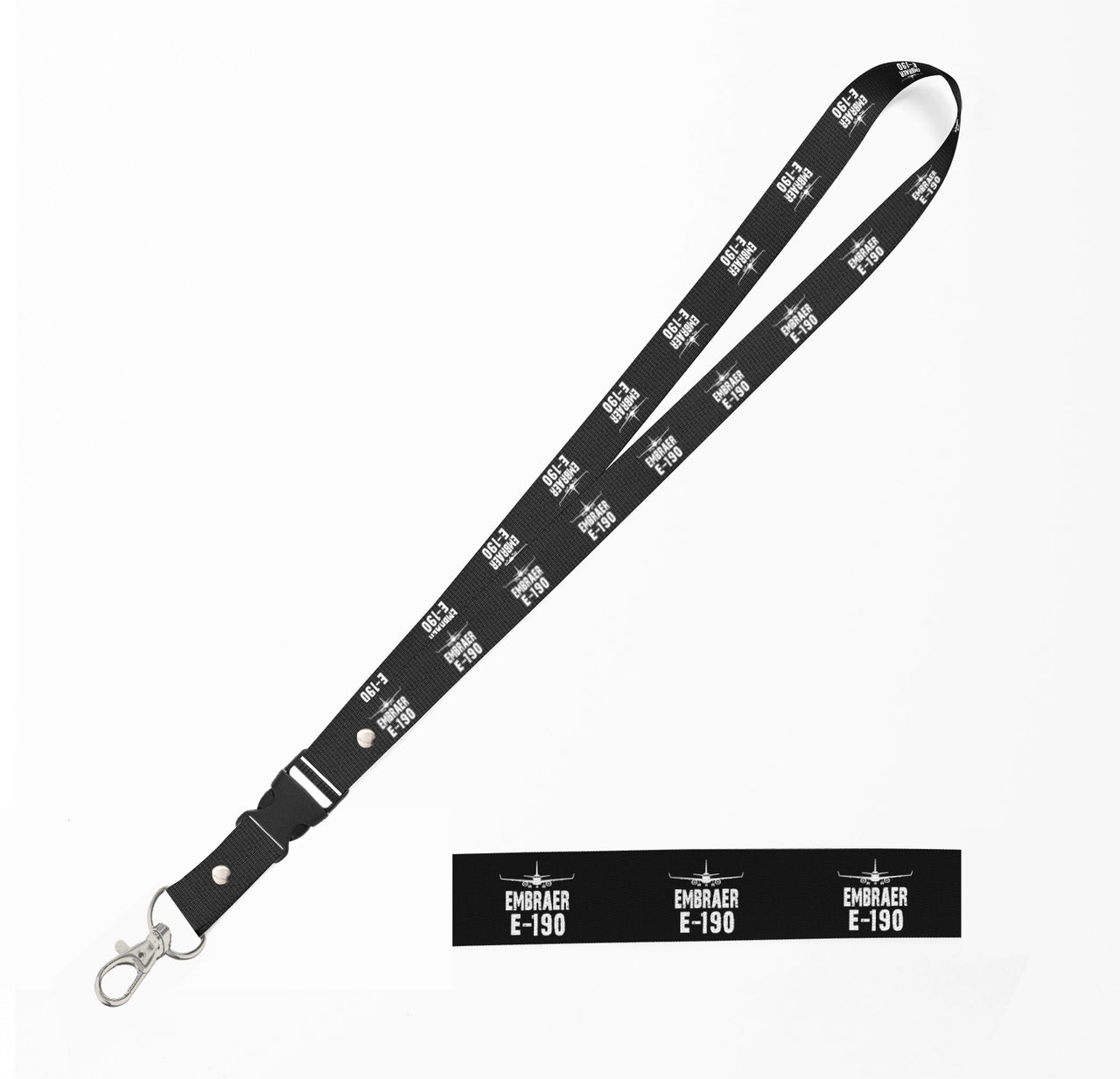 Embraer E-190 & Plane Designed Detachable Lanyard & ID Holders