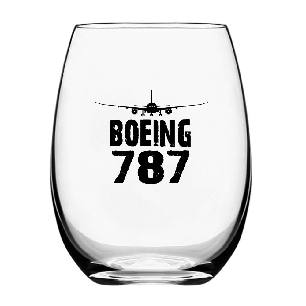 Boeing 787 & Plane Designed Beer & Water Glasses