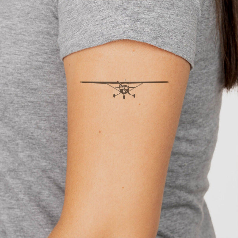 Cessna 172 Silhouette Designed Tattoes