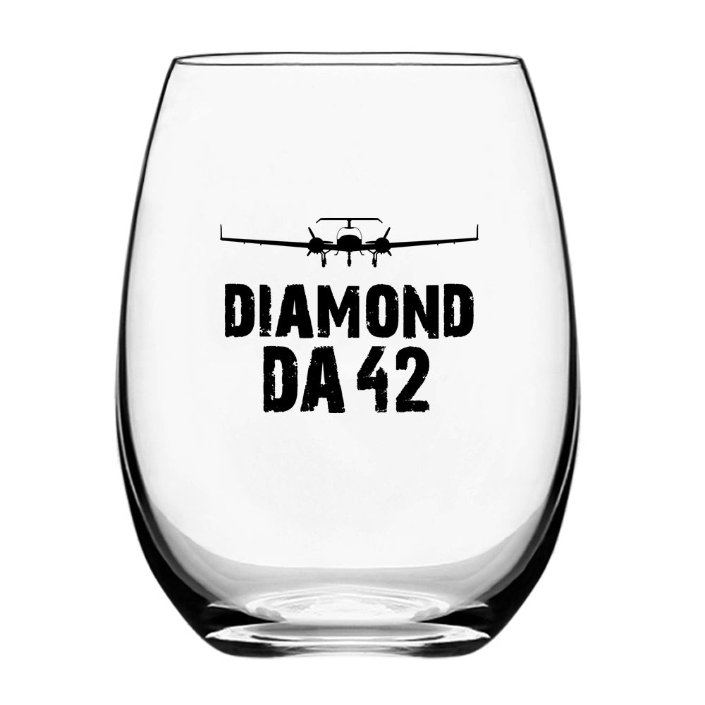 Diamond DA42 & Plane Designed Beer & Water Glasses