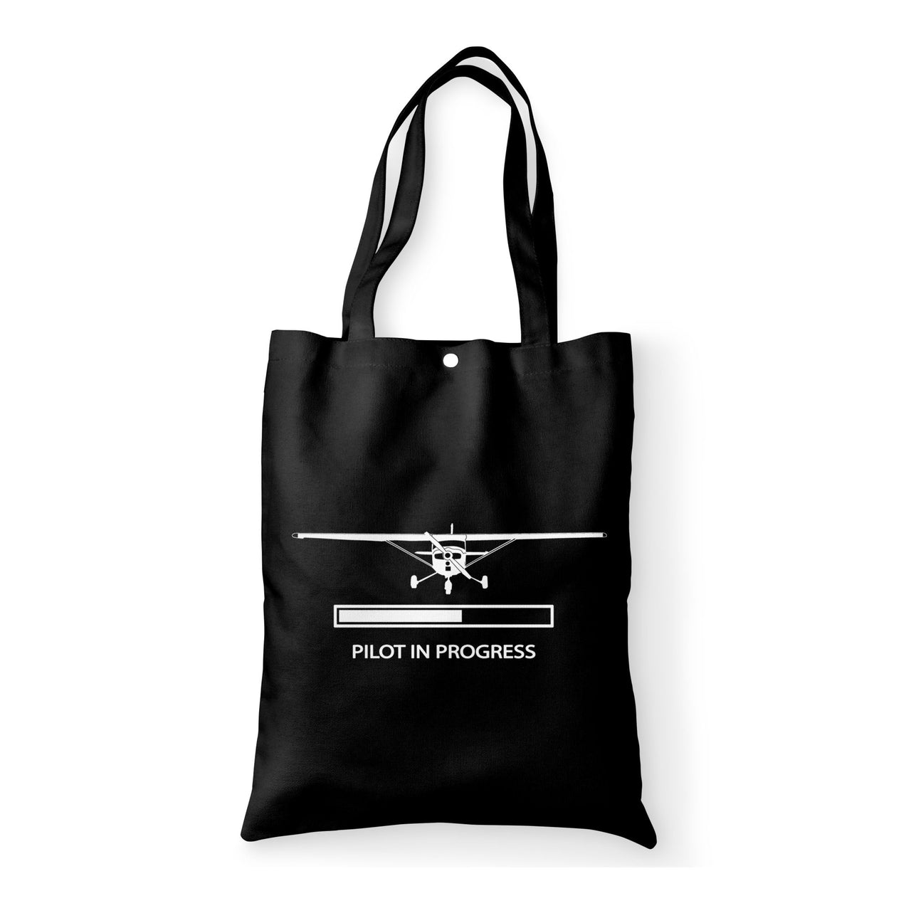 Pilot In Progress (Cessna) Designed Tote Bags