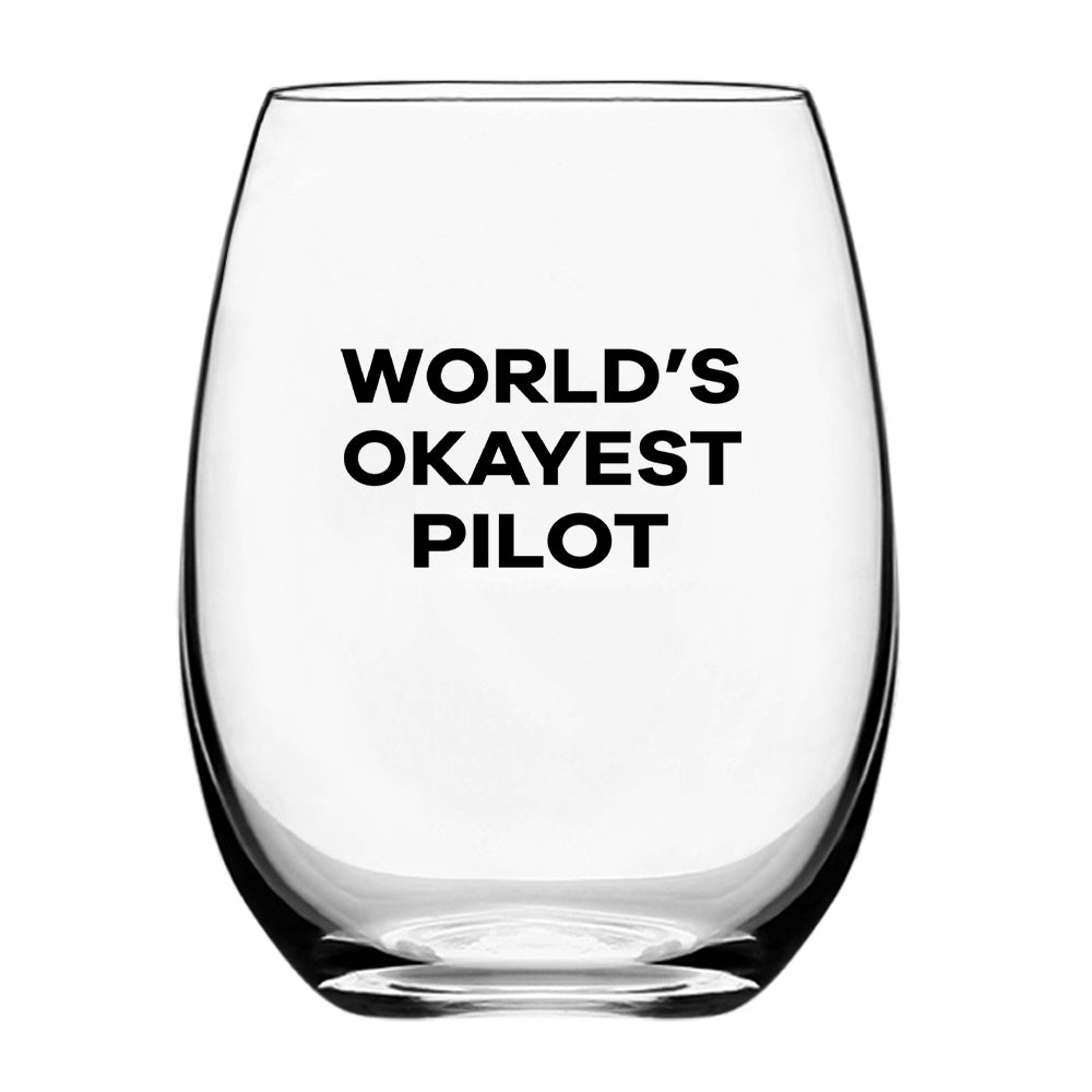 World's Okayest Pilot Designed Beer & Water Glasses