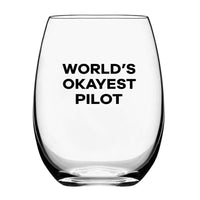 Thumbnail for World's Okayest Pilot Designed Beer & Water Glasses