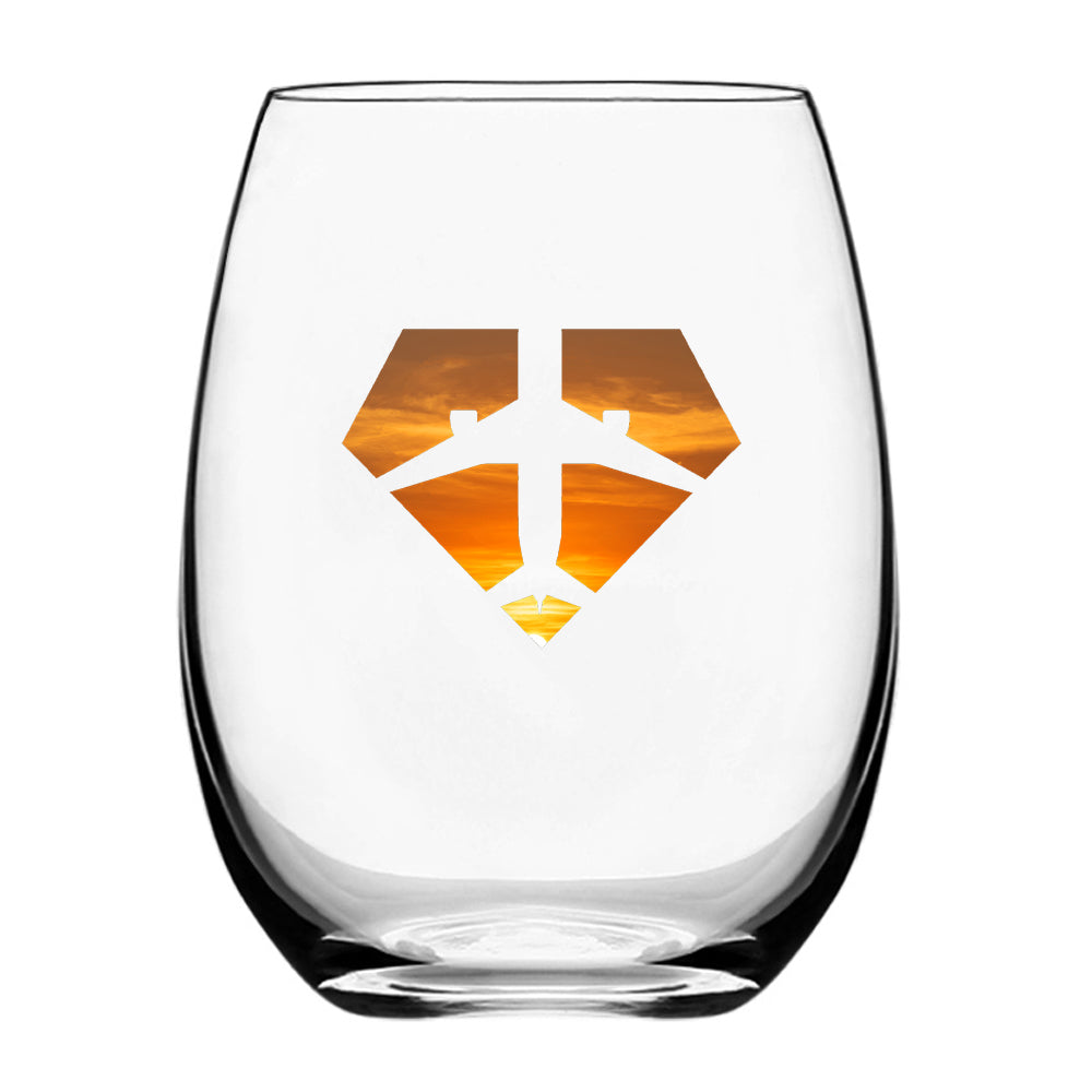 Supermen of The Skies (Sunset) Designed Beer & Water Glasses