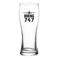 Thumbnail for Boeing 747 & Plane Designed Pilsner Beer Glasses