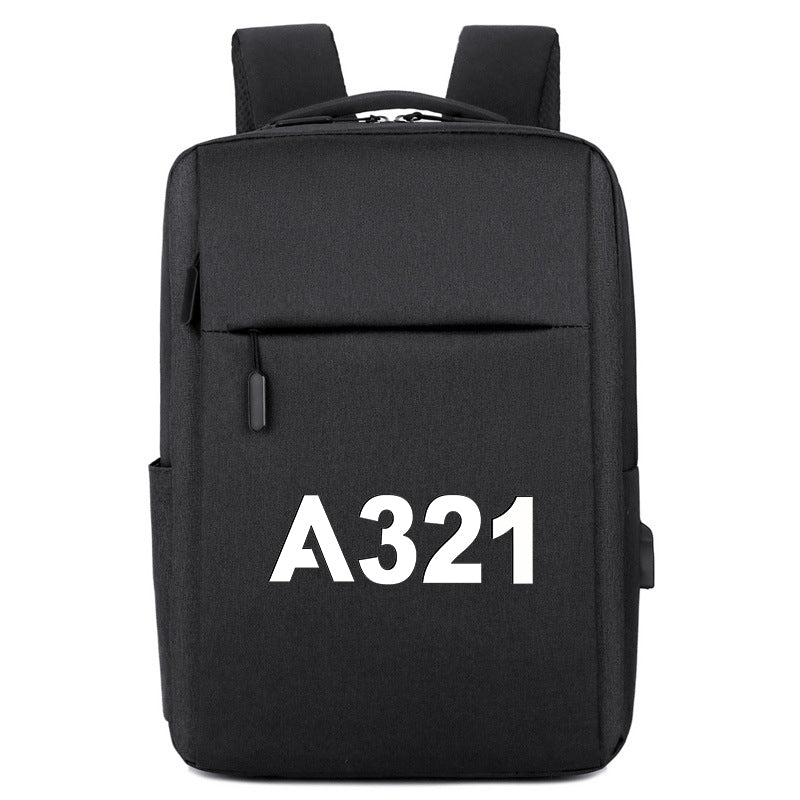 A321 Flat Text Designed Super Travel Bags