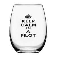 Thumbnail for Keep Calm I'm a Pilot Designed Beer & Water Glasses