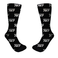 Thumbnail for Boeing 767 & Text Designed Socks