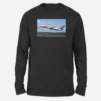 Thumbnail for Departing Ryanair's Boeing 737 Designed Long-Sleeve T-Shirts