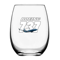 Thumbnail for Super Boeing 737+Text Designed Beer & Water Glasses