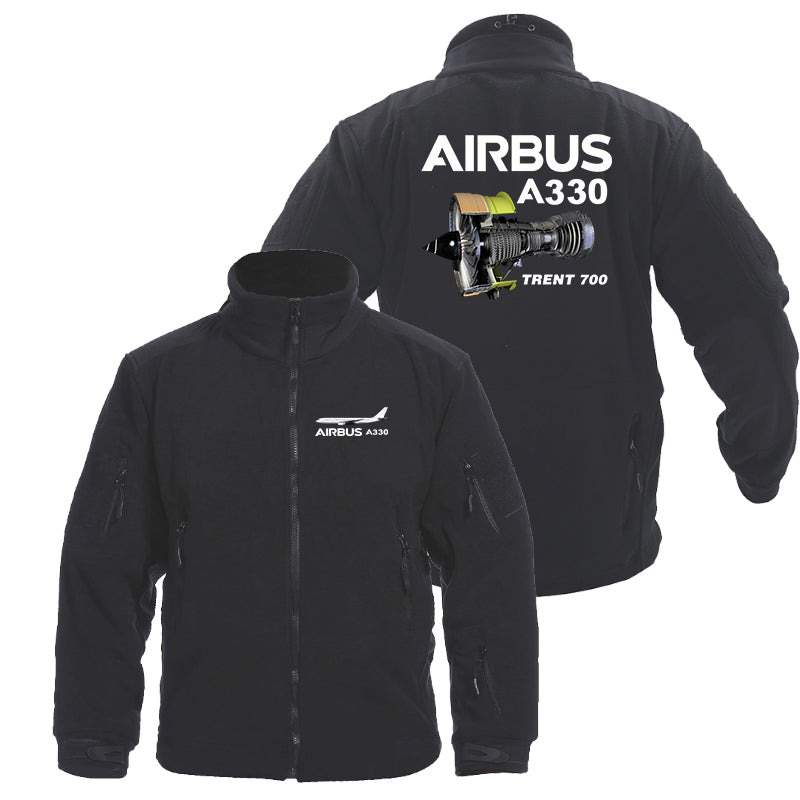 Airbus A330 & Trent 700 Engine Designed Fleece Military Jackets (Customizable)