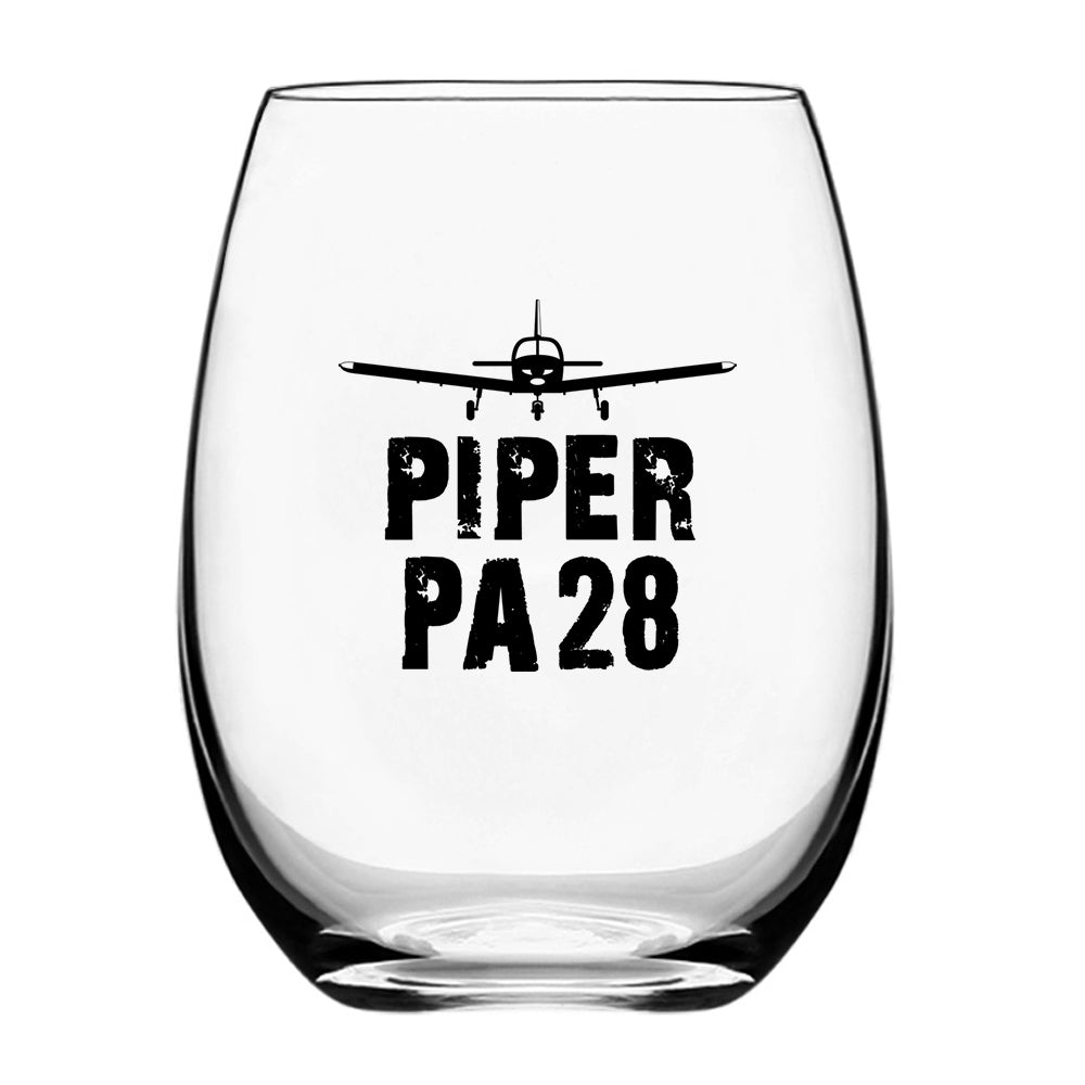 Piper PA28 & Plane Designed Beer & Water Glasses