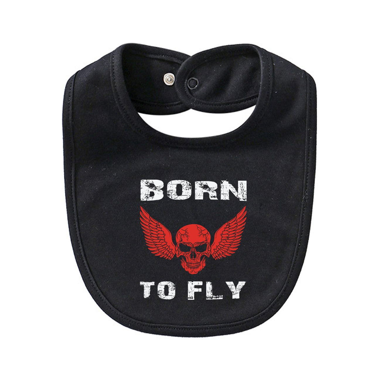 Born To Fly SKELETON Designed Baby Saliva & Feeding Towels