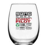 Thumbnail for Student Pilot Label Designed Beer & Water Glasses