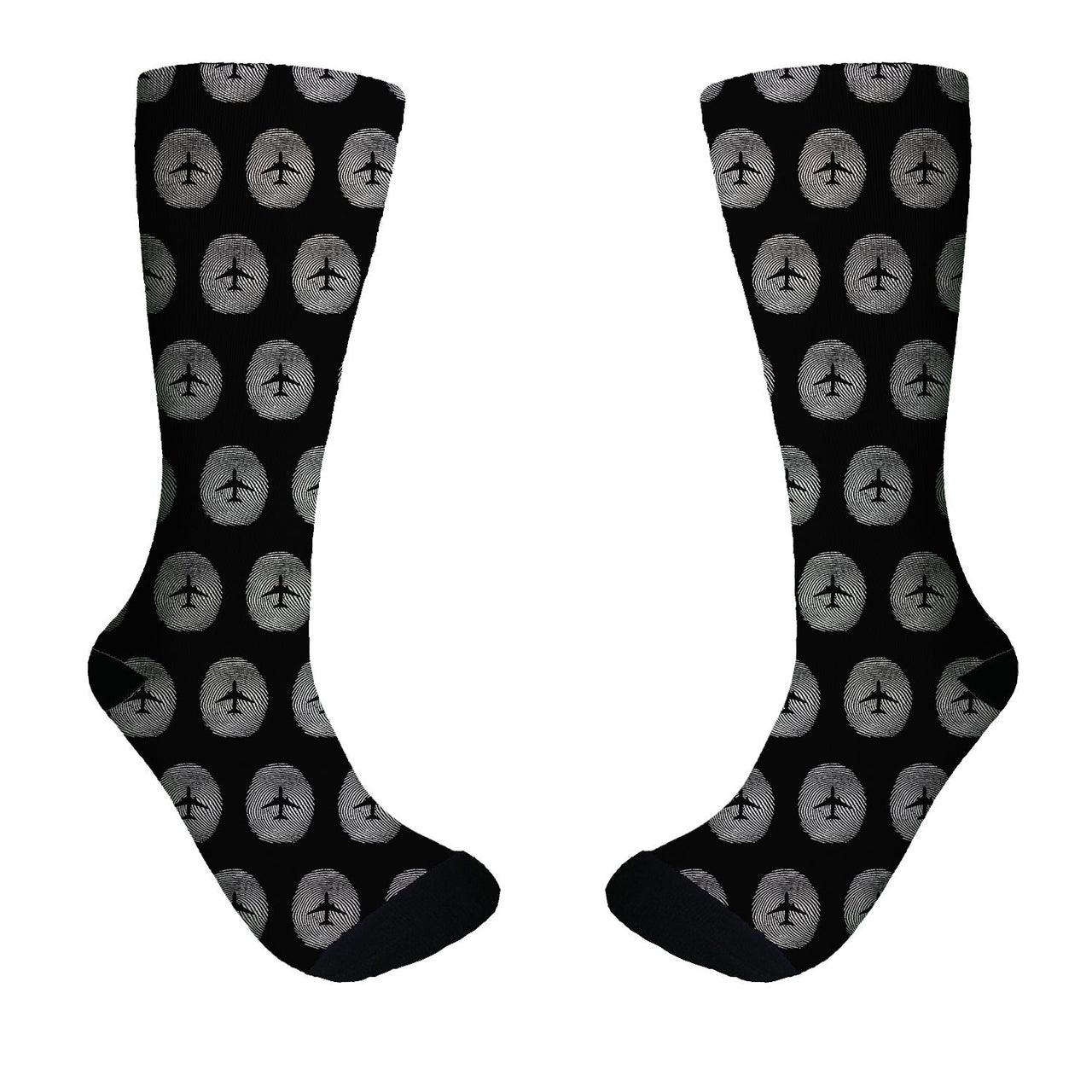 Aviation Finger Print Designed Socks