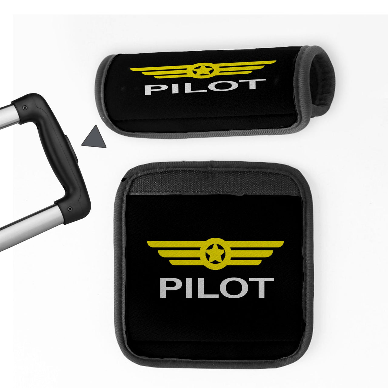 Pilot & Badge Designed Neoprene Luggage Handle Covers