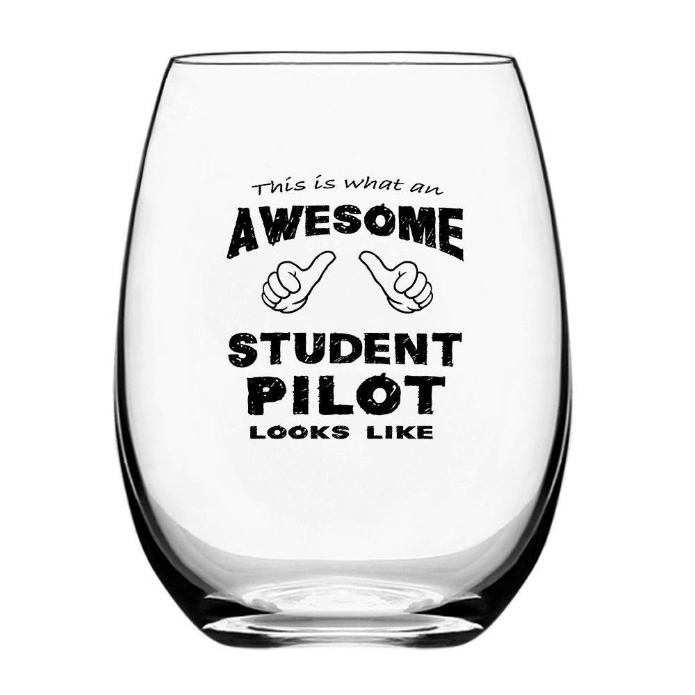 Student Pilot Designed Beer & Water Glasses