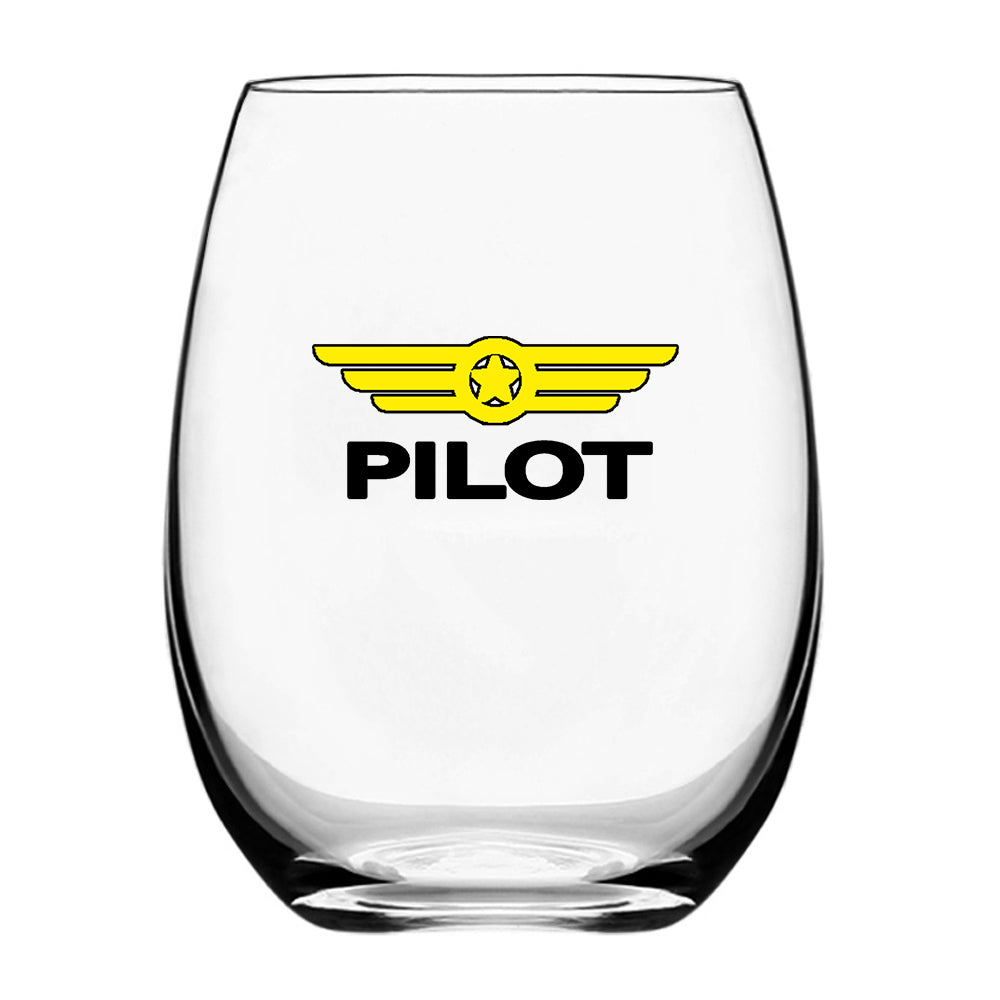 Pilot & Badge Designed Beer & Water Glasses