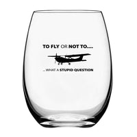 Thumbnail for To Fly or Not To What a Stupid Question Designed Beer & Water Glasses