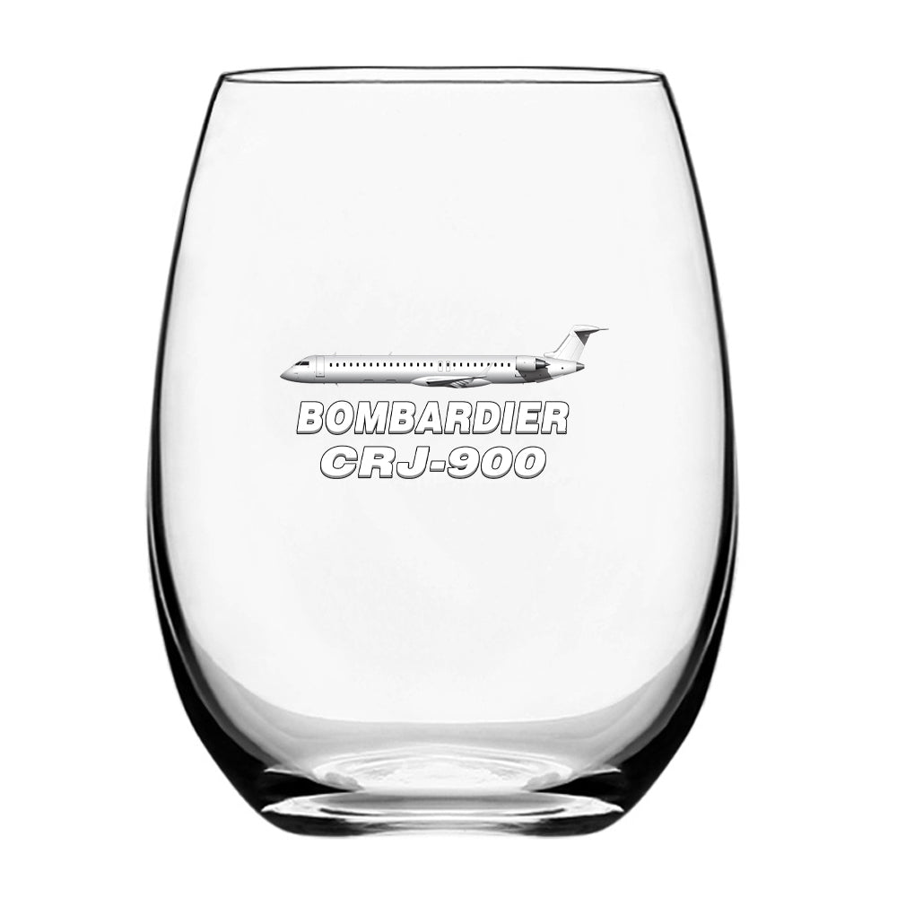 Bombardier CRJ-900 Designed Beer & Water Glasses