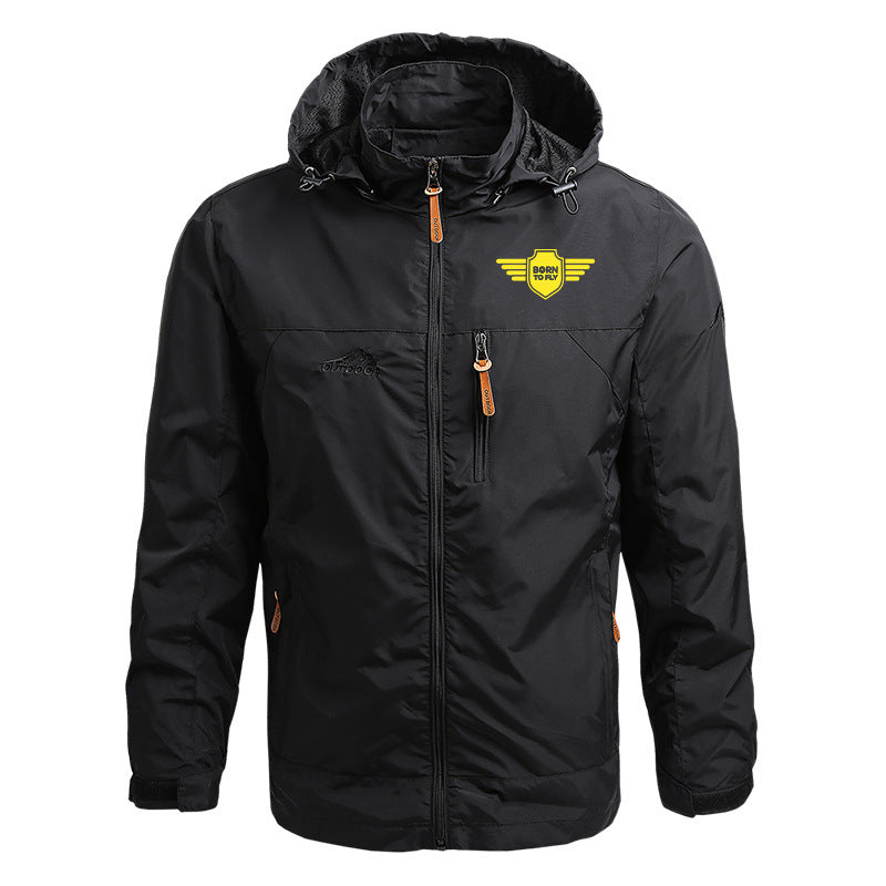 Born To Fly & Badge Designed Thin Stylish Jackets