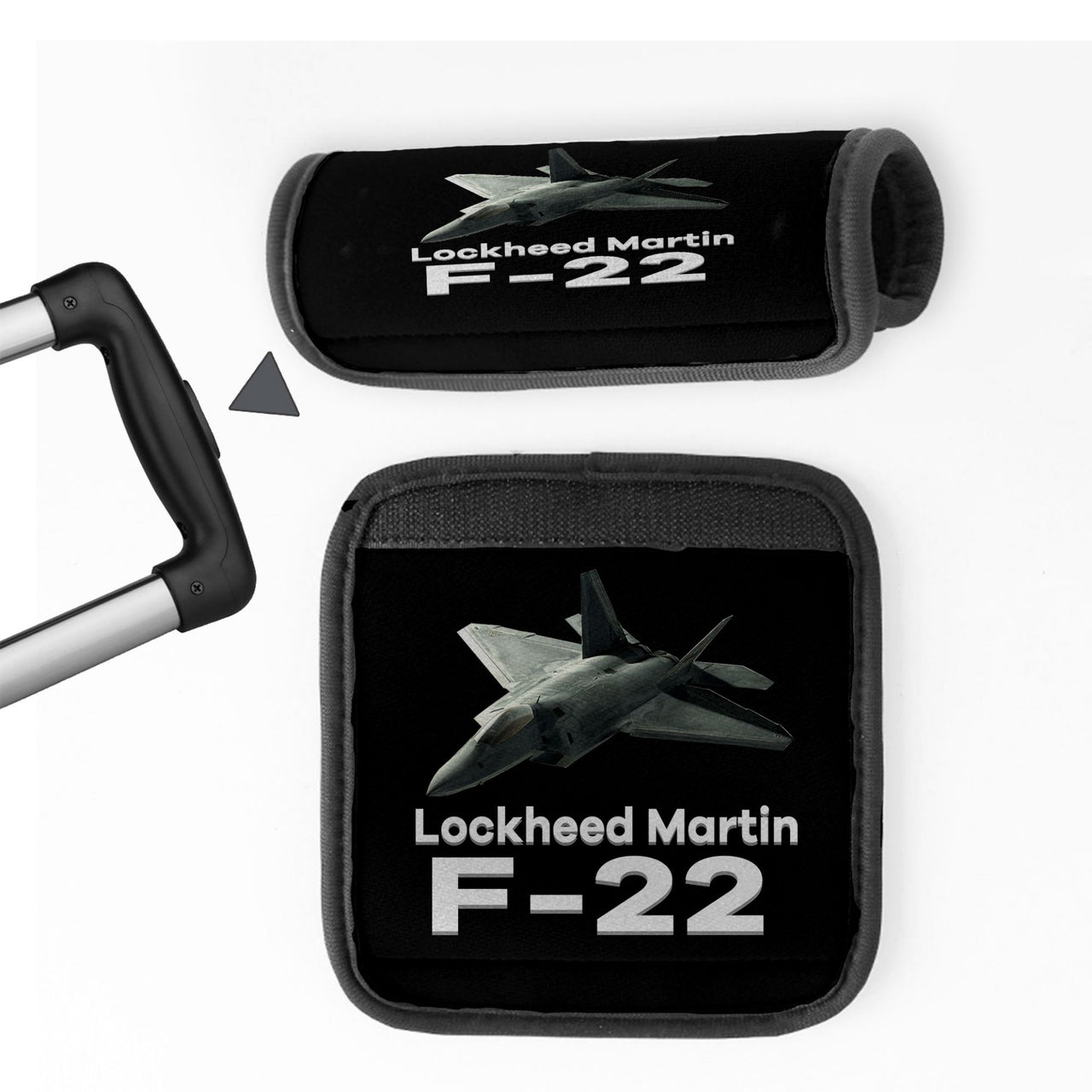 The Lockheed Martin F22 Designed Neoprene Luggage Handle Covers