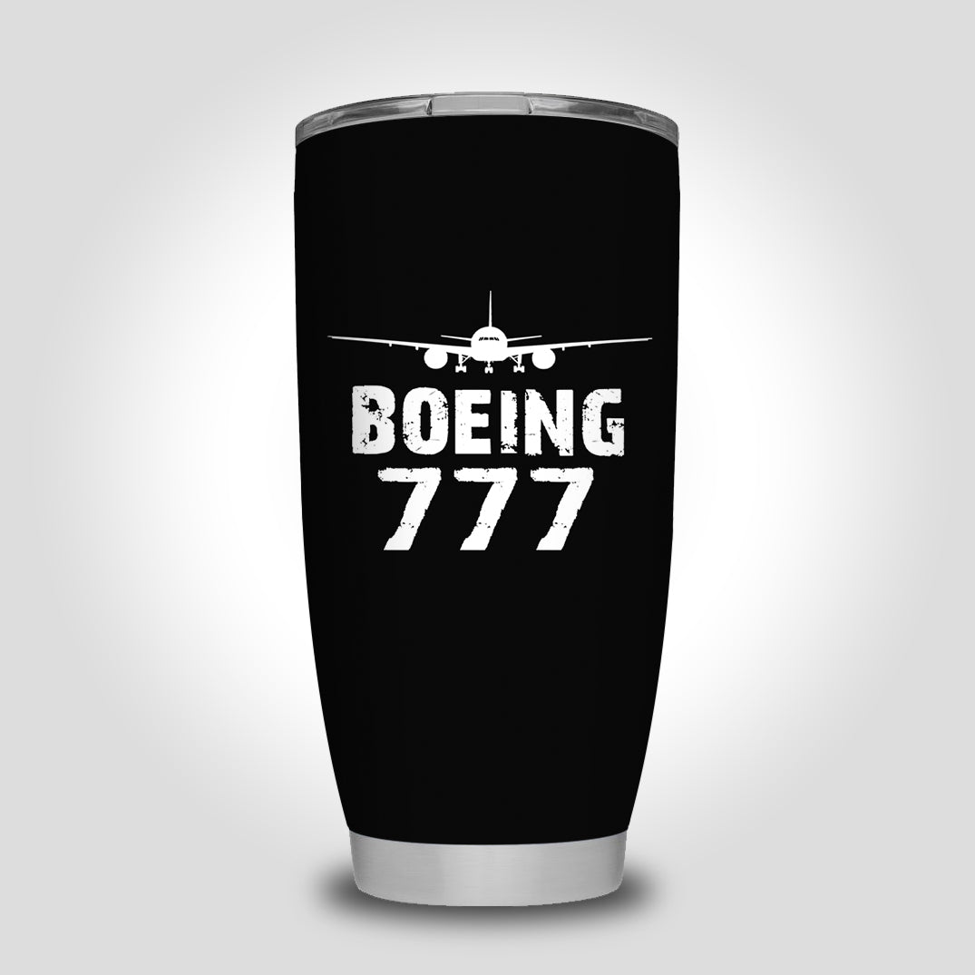 Boeing 777 & Plane Designed Tumbler Travel Mugs