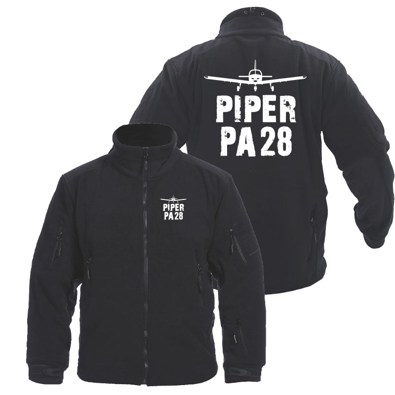 Piper PA28 & Plane Designed Fleece Military Jackets (Customizable)