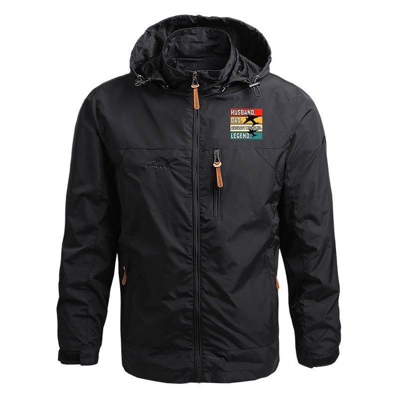 Husband & Dad & Aircraft Mechanic & Legend Designed Thin Stylish Jackets