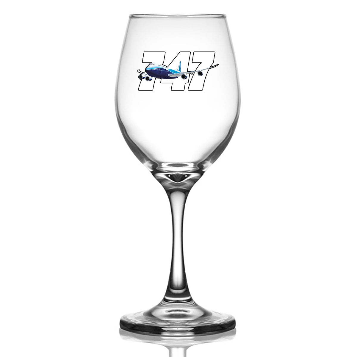 Super Boeing 747 Designed Wine Glasses