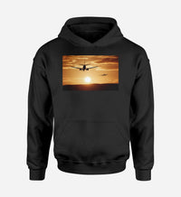 Thumbnail for Two Aeroplanes During Sunset Designed Hoodies