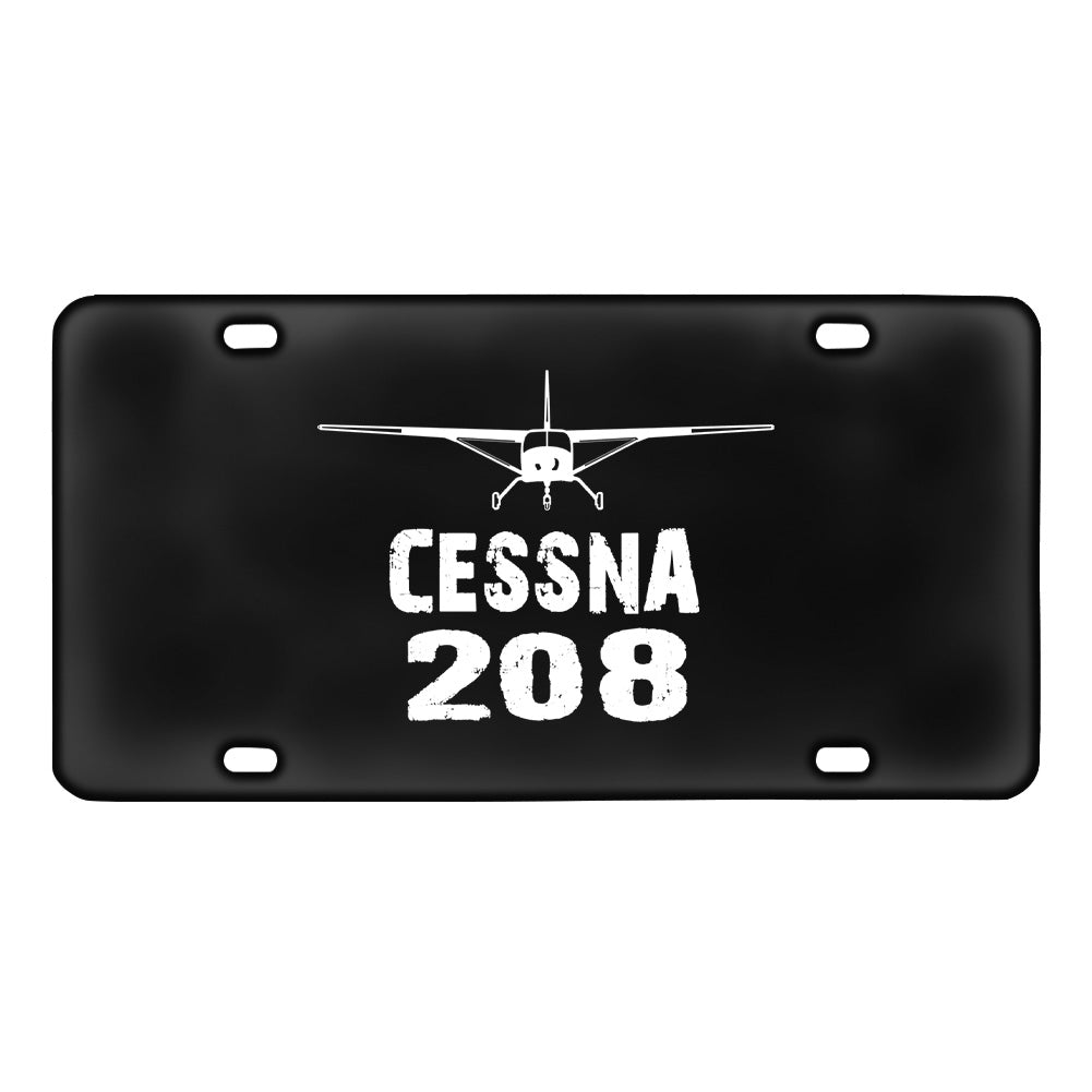 Cessna 208 & Plane Designed Metal (License) Plates