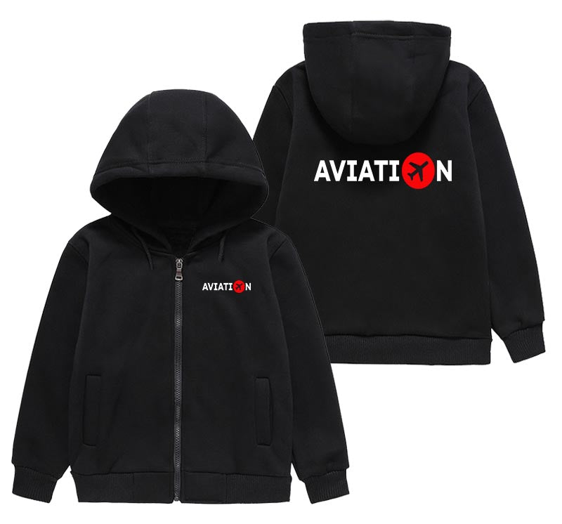 Aviation Designed "CHILDREN" Zipped Hoodies