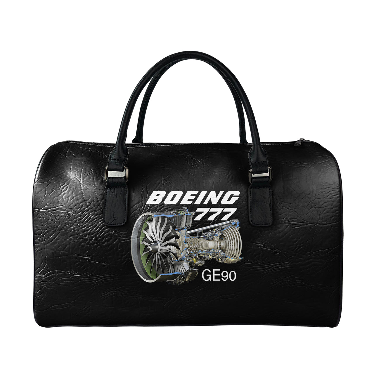 Boeing leather weekend bag