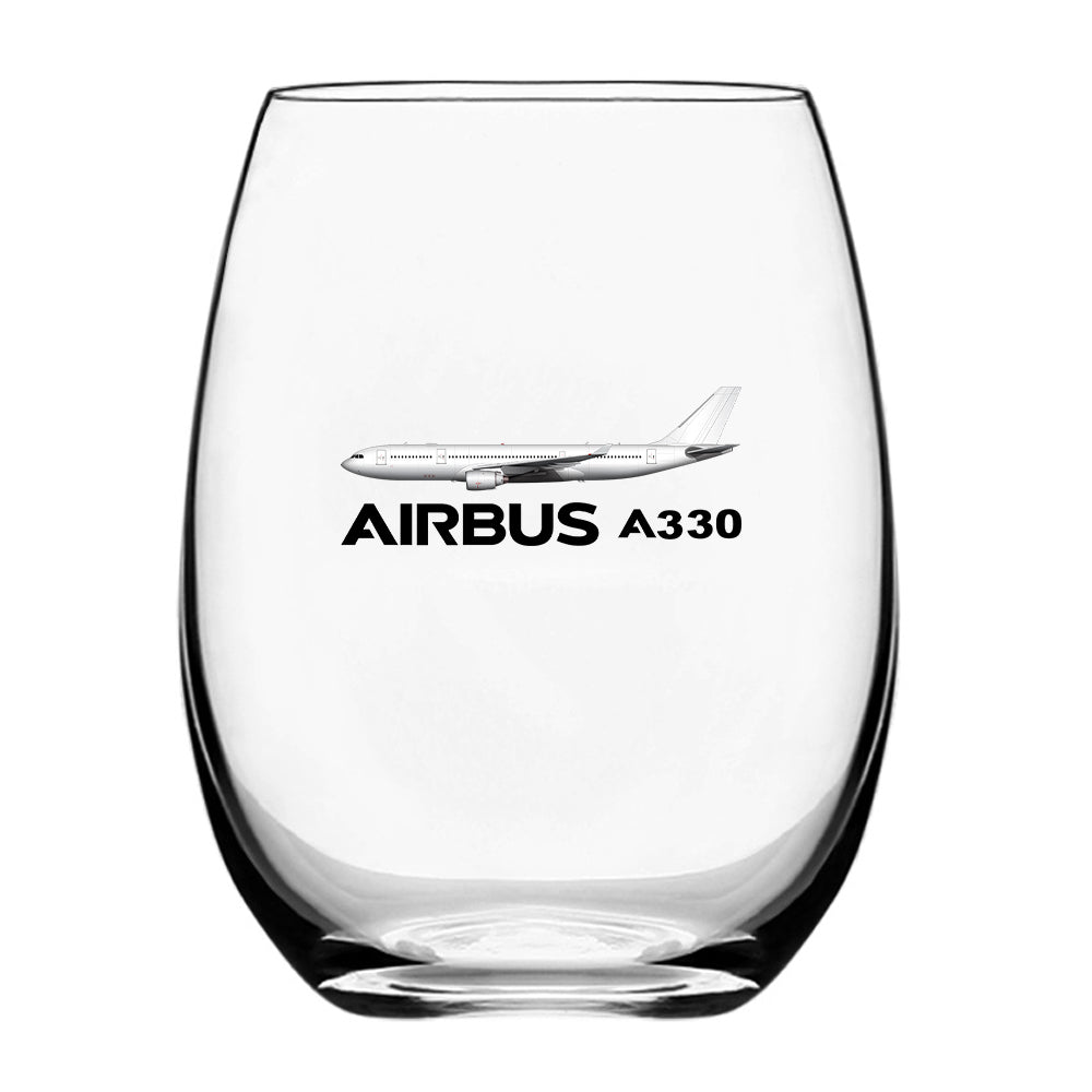 The Airbus A330 Designed Beer & Water Glasses