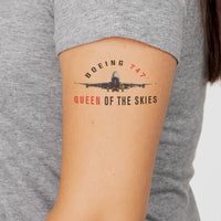 Thumbnail for Boeing 747 Queen of the Skies Designed Tattoes