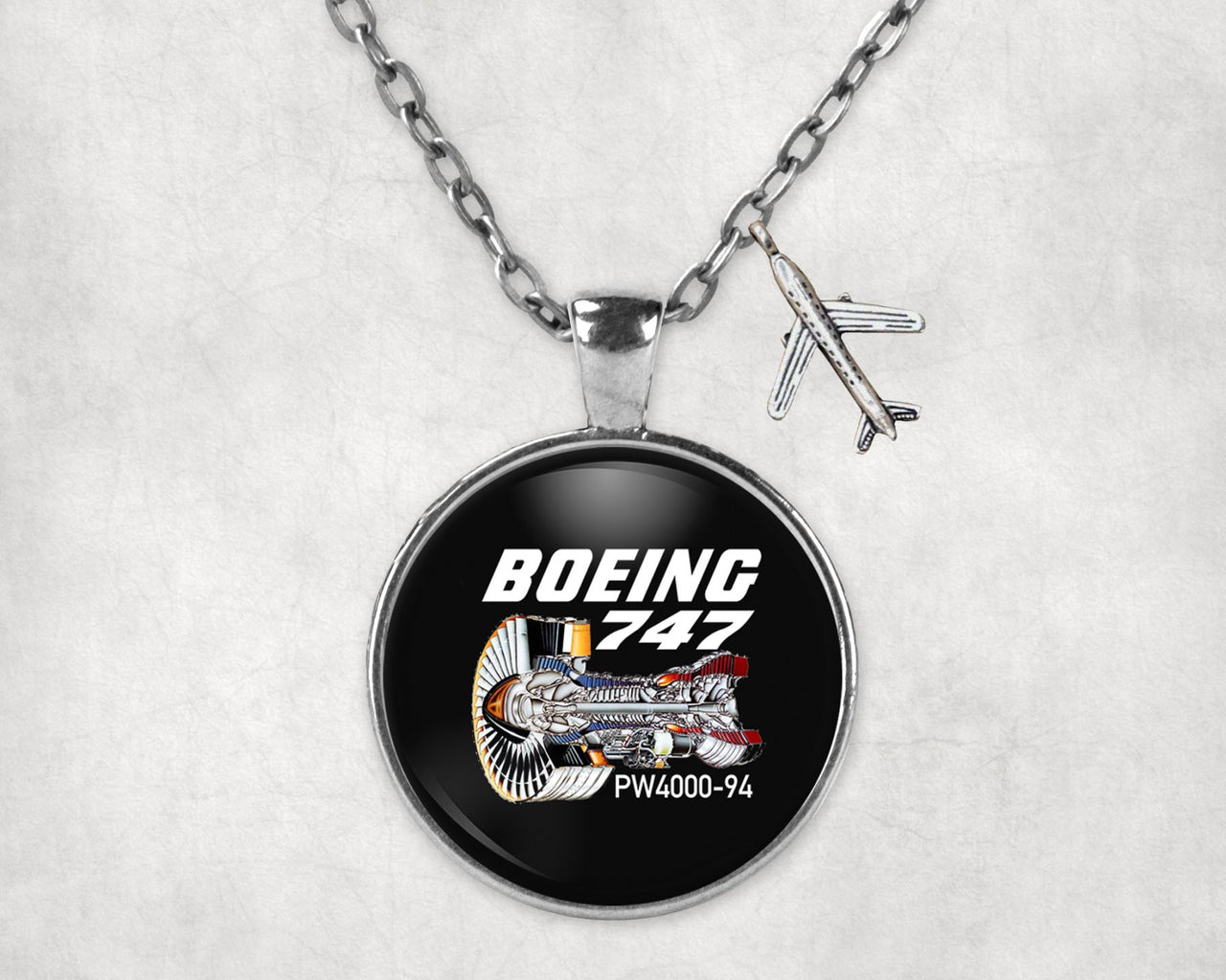 Boeing 747 & PW4000-94 Engine Designed Necklaces