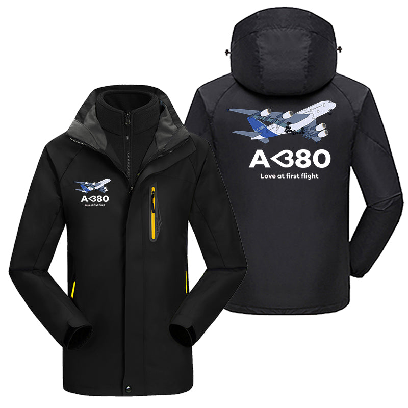 Airbus A380 Love at first flight Designed Thick Skiing Jackets