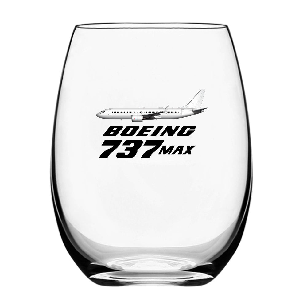 The Boeing 737Max Designed Water & Drink Glasses