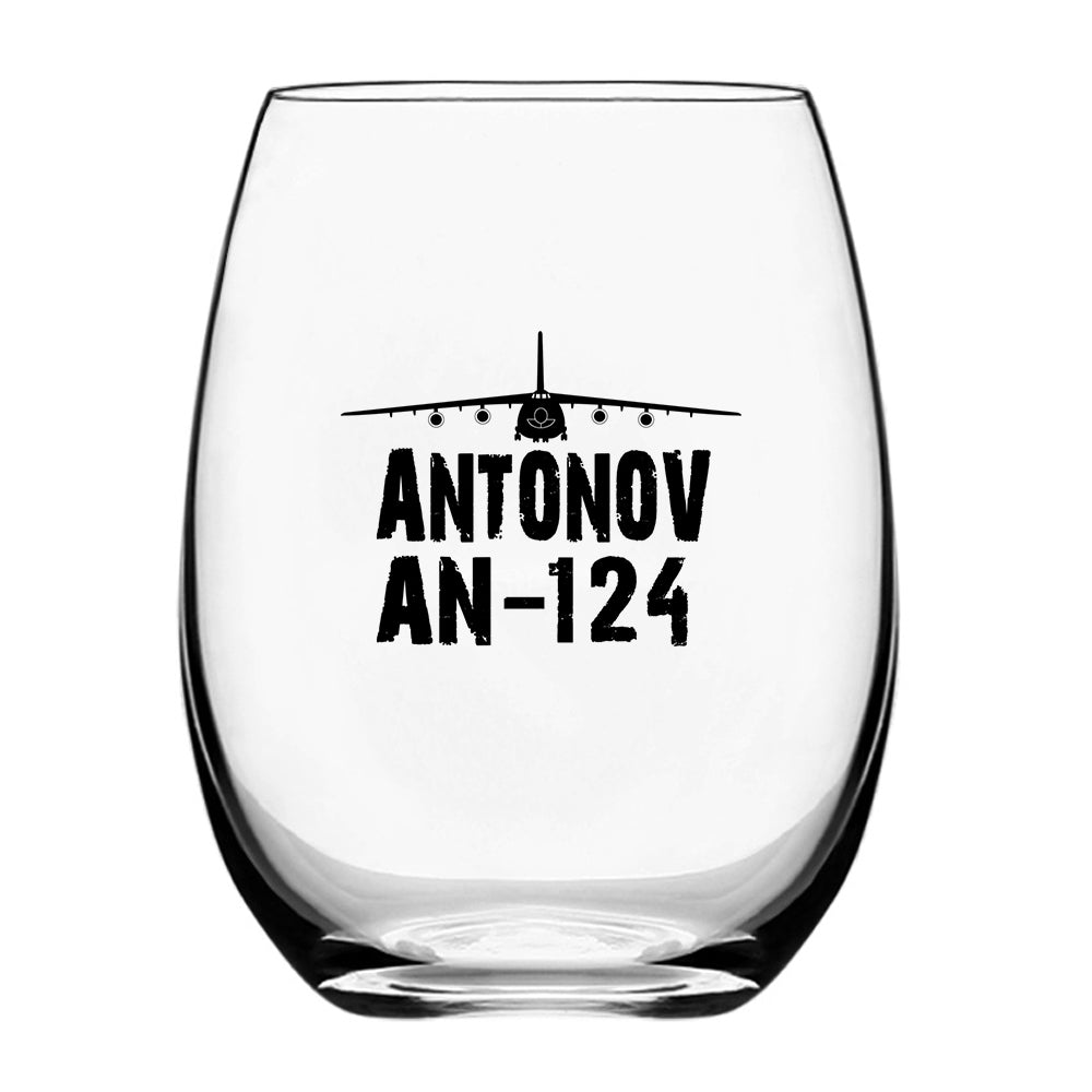 Antonov AN-124 & Plane Designed Beer & Water Glasses