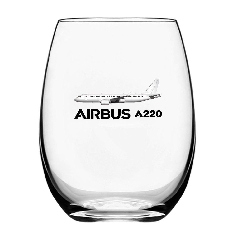 The Airbus A220 Designed Beer & Water Glasses