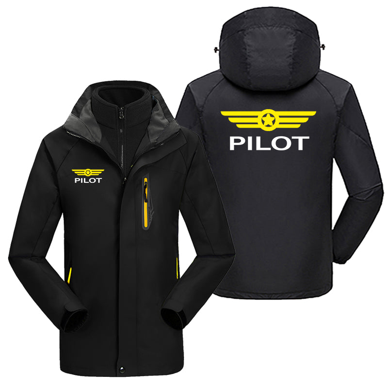 Pilot & Badge Designed Thick Skiing Jackets